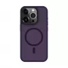 Evelatus Funda híbrida con MagSafe PC+TPU para Apple iPhone 15 Pro Max morado oscuro