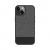 Evelatus Funda trasera de piel sintética MagSafe para Apple iPhone 15 gris