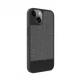 Evelatus Funda trasera de piel sintética MagSafe para Apple iPhone 15 gris