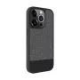 Evelatus Funda trasera de piel sintética MagSafe para Apple iPhone 15 Pro Max gris