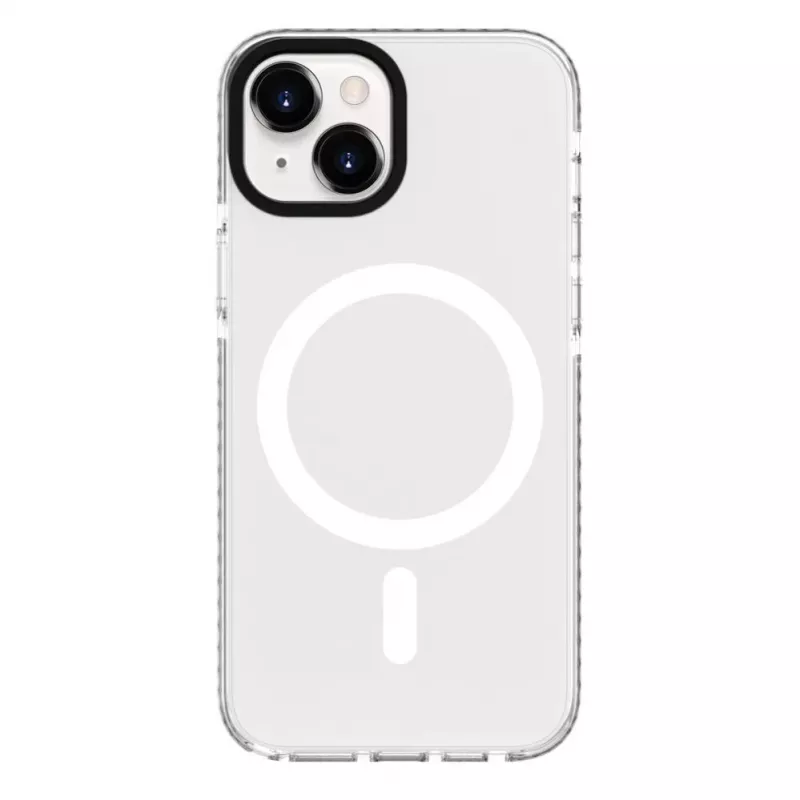 Evelatus Funda transparente PC+TPU con MagSafe para Apple iPhone 15 Plus transparente