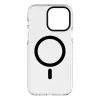 Evelatus Funda transparente PC+TPU con MagSafe para Apple iPhone 15 Pro Max negro transparente