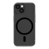 Evelatus Funda transparente con MagSafe y protección de cámara para Apple iPhone 15 negro transparente