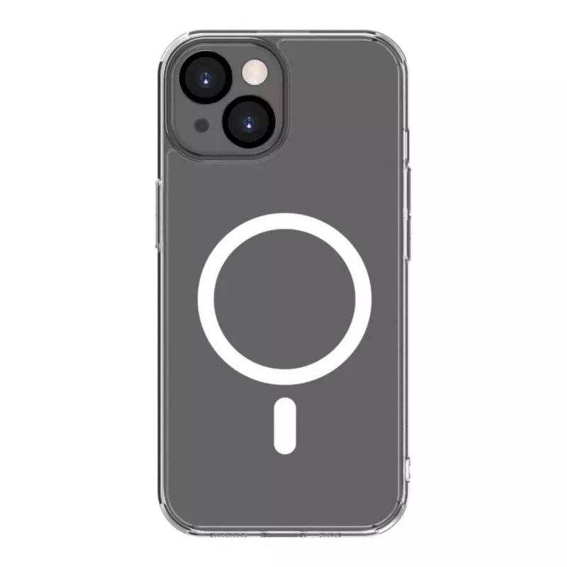Evelatus Funda transparente con MagSafe y protección de cámara para Apple iPhone 15 Plus transparente