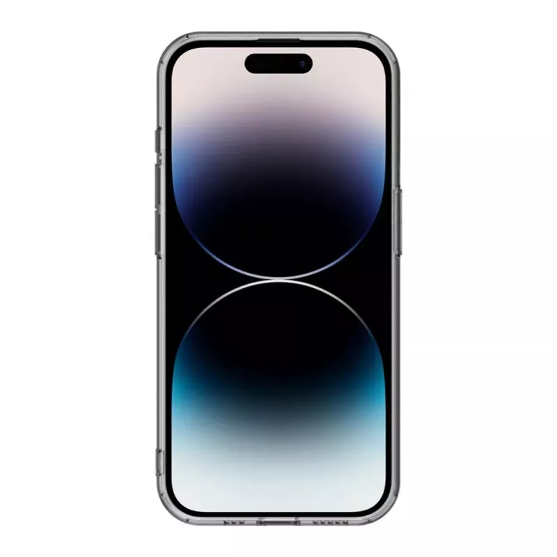 Evelatus Funda transparente con MagSafe y protección de cámara para Apple iPhone 15 Pro Max negro transparente