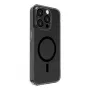 Evelatus Funda transparente con MagSafe y protección de cámara para Apple iPhone 15 Pro Max negro transparente