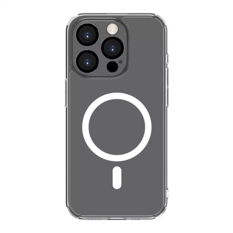 Evelatus Funda transparente con MagSafe y protección de cámara para Apple iPhone 15 Pro Max transparente