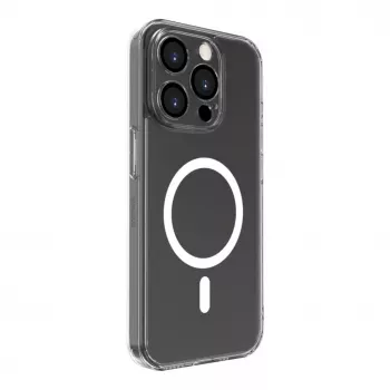 Evelatus Funda transparente con MagSafe y protección de cámara para Apple iPhone 15 Pro Max transparente