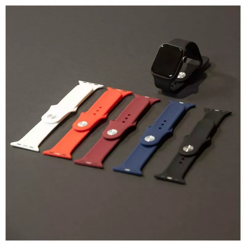 Evelatus Correa de silicona Loop para Watch 38/40/41mm (132mm M/L) roja