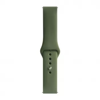 Evelatus Correa de silicona Loop para Watch 20mm (130mm M/L) verde oscuro