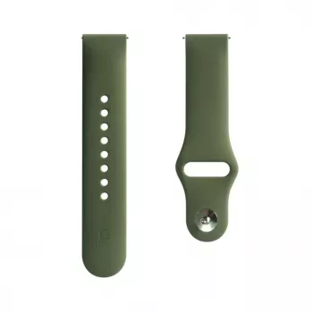 Evelatus Correa de silicona Loop para Watch 20mm (130mm M/L) verde oscuro