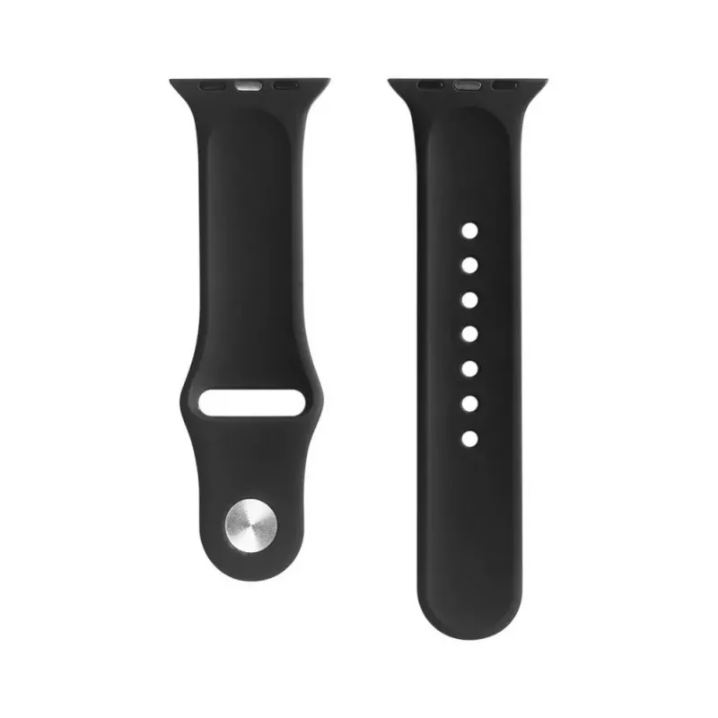 Evelatus Correa de silicona Loop para Apple Watch 42/44/45mm (140mm M/L) negra