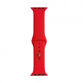 Evelatus Correa de silicona Loop para Apple Watch 42/44/45mm (140mm M/L) roja