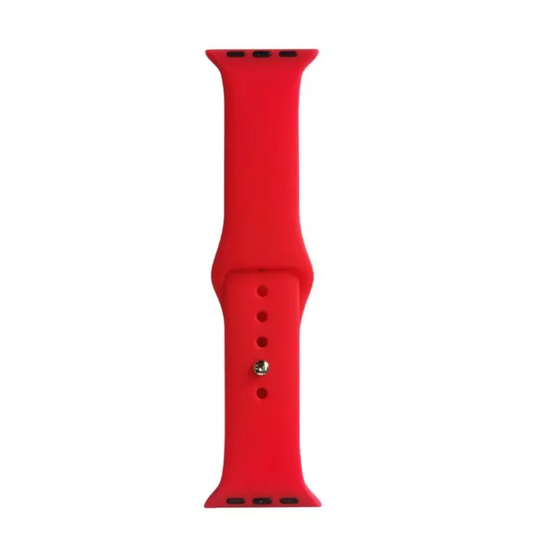 Evelatus Correa de silicona Loop para Apple Watch 42/44/45mm (140mm M/L) roja