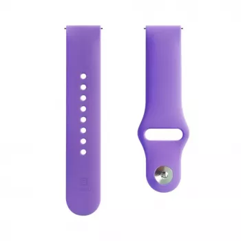 Evelatus Correa de silicona Loop para Watch 20mm (130mm M/L) morado oscuro