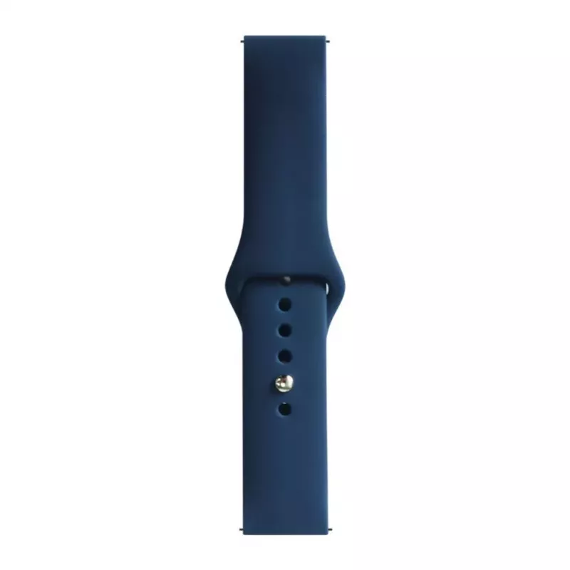 Correas de reloj Evelatus de silicona con cierre de bucle de 20mm (130mm M/L) azul