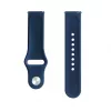 Correas de reloj Evelatus de silicona con cierre de bucle de 20mm (130mm M/L) azul