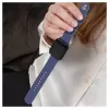 Correas de reloj Evelatus de silicona con cierre de bucle de 20mm (130mm M/L) azul