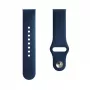 Correas de reloj Evelatus de silicona con cierre de bucle de 20mm (130mm M/L) azul