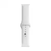 Correa de reloj Evelatus de silicona con cierre de bucle de 20mm (130mm M/L) blanca
