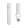 Correa de reloj Evelatus de silicona con cierre de bucle de 20mm (130mm M/L) blanca