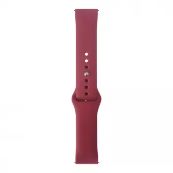Correa de reloj Evelatus de silicona con cierre de bucle de 22mm (130mm M/L) ciruela