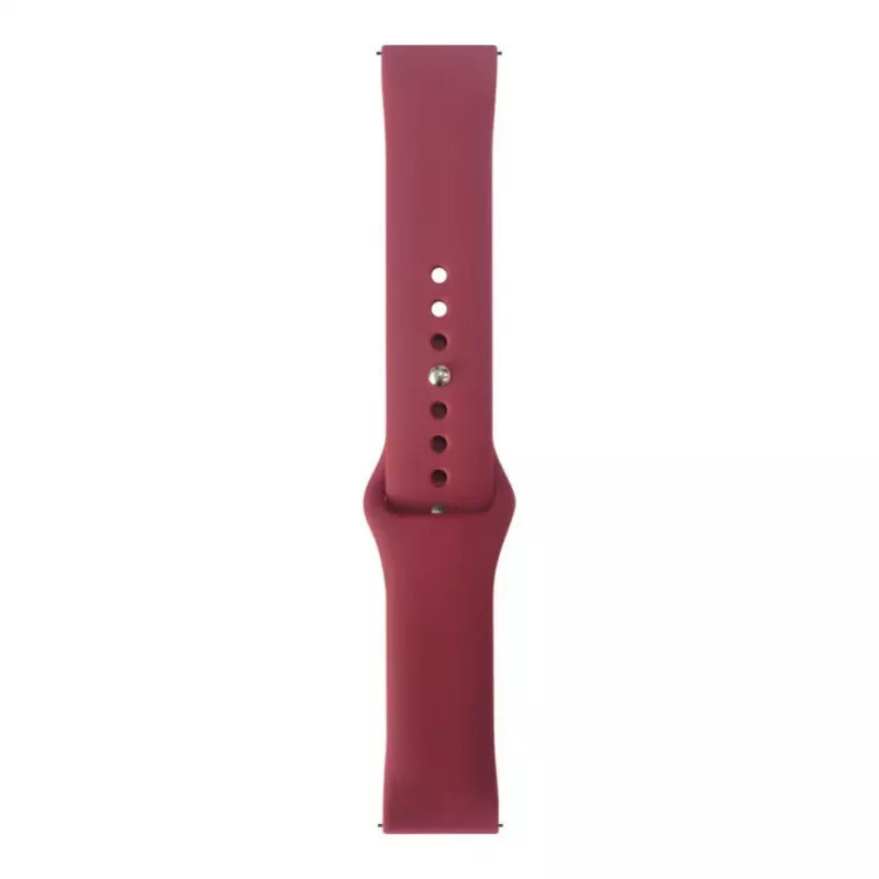 Correa de reloj Evelatus de silicona con cierre de bucle de 22mm (130mm M/L) ciruela