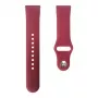 Correa de reloj Evelatus de silicona con cierre de bucle de 22mm (130mm M/L) ciruela