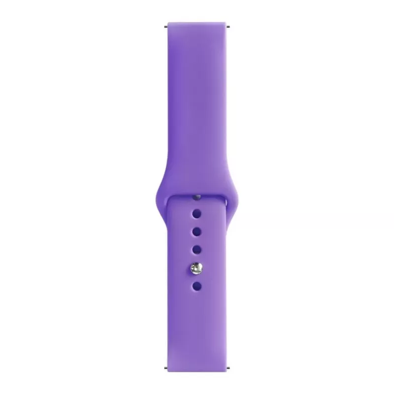 Correas de reloj Evelatus de silicona con cierre de bucle de 22mm (130mm M/L) morado intenso