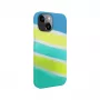 Funda de silicona Evelatus para Apple iPhone 15 multicolor amarillo verde