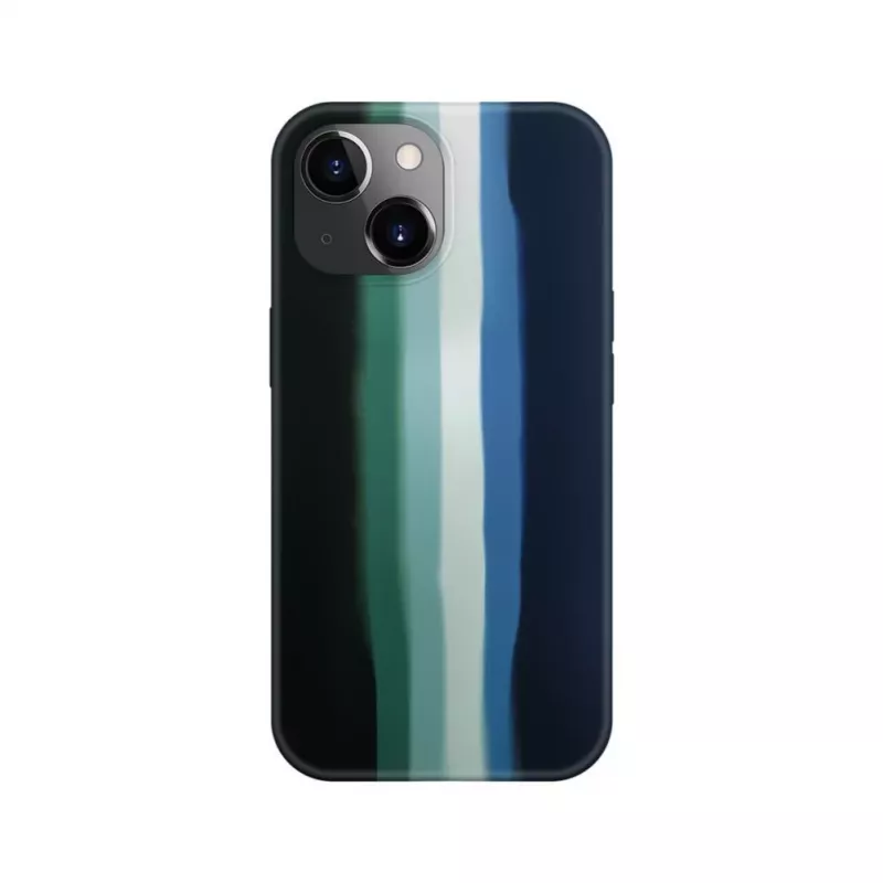 Funda de silicona Evelatus para Apple iPhone 15 multicolor verde
