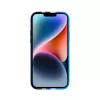 Funda de silicona Evelatus para Apple iPhone 15 Plus multicolor azul
