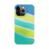 Funda de silicona Evelatus para Apple iPhone 15 Pro multicolor amarillo verde