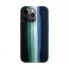 Funda de silicona Evelatus para Apple iPhone 15 Pro Max multicolor verde