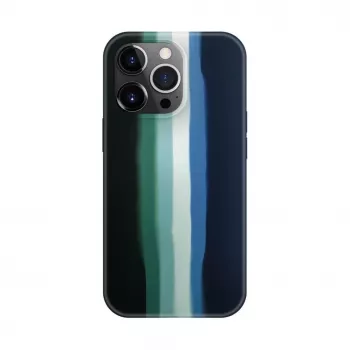 Funda de silicona Evelatus para Apple iPhone 15 Pro Max multicolor verde