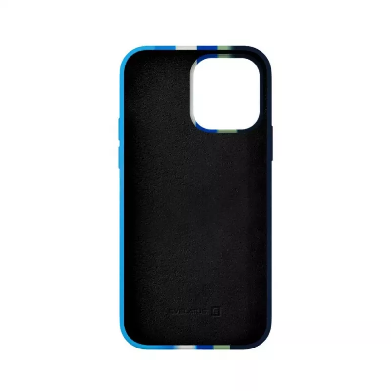 Funda de silicona Evelatus para Apple iPhone 15 Pro Max multicolor verde