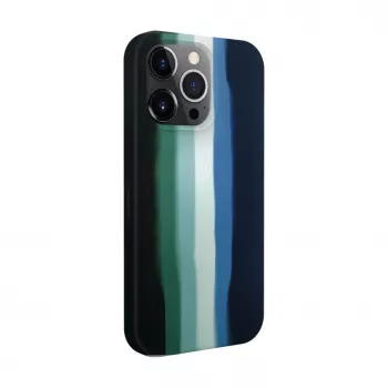 Funda de silicona Evelatus para Apple iPhone 15 Pro Max multicolor verde