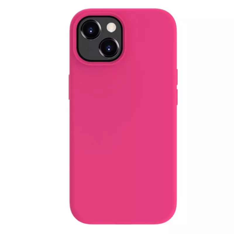 Funda de silicona Premium Soft Touch Evelatus para Apple iPhone 15 rosa