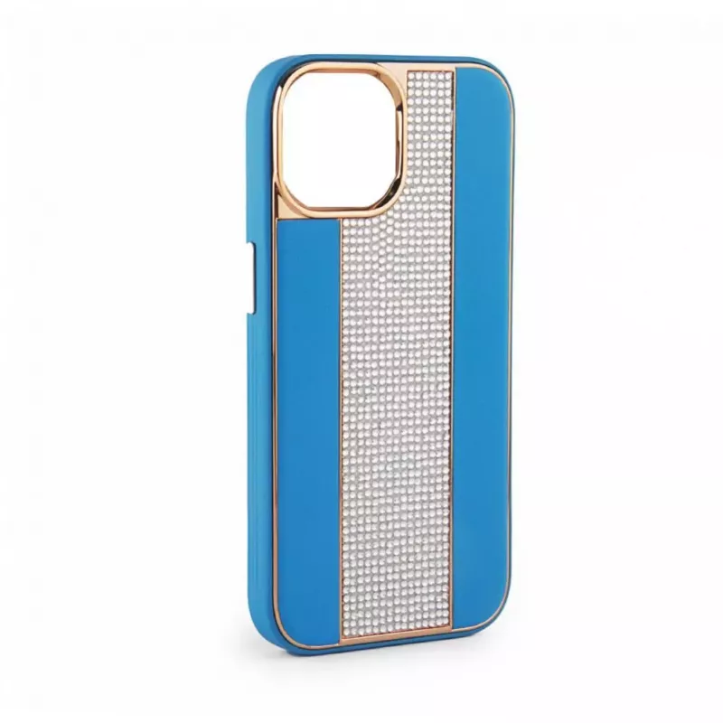 Funda de piel con diamantes iLike para Apple iPhone 11 azul