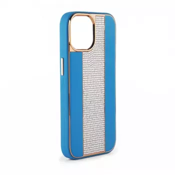 Funda de piel con diamantes iLike para Apple iPhone 11 azul