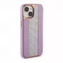Funda de piel con diamantes iLike para Apple iPhone 15 rosa arena