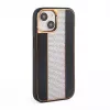 Funda de piel con diamantes iLike para Apple iPhone 15 negra