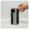 Funda de piel con diamantes iLike para Apple iPhone 15 negra