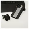 Funda de piel con diamantes iLike para Apple iPhone 15 negra