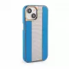 Funda de piel con diamantes iLike para Apple iPhone 15 azul
