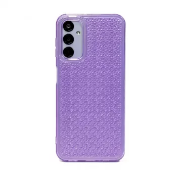 Funda de silicona Shine iLike para Samsung Galaxy A14 5G transparente violeta