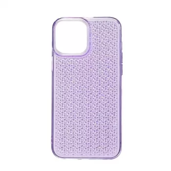Funda de silicona Shine iLike para Apple iPhone 14 transparente violeta
