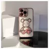 iLike Apple iPhone 13 Pro Funda de silicona Print Desire Bear rosa