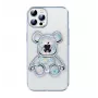 iLike Apple iPhone 13 Pro Funda de silicona Print Desire Bear plata