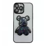 iLike Apple iPhone 14 Pro Funda de silicona Print Desire Bear negro